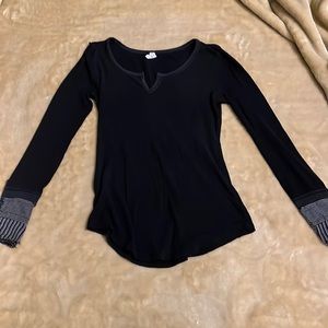 Free People Thermal with Sleeve Detail